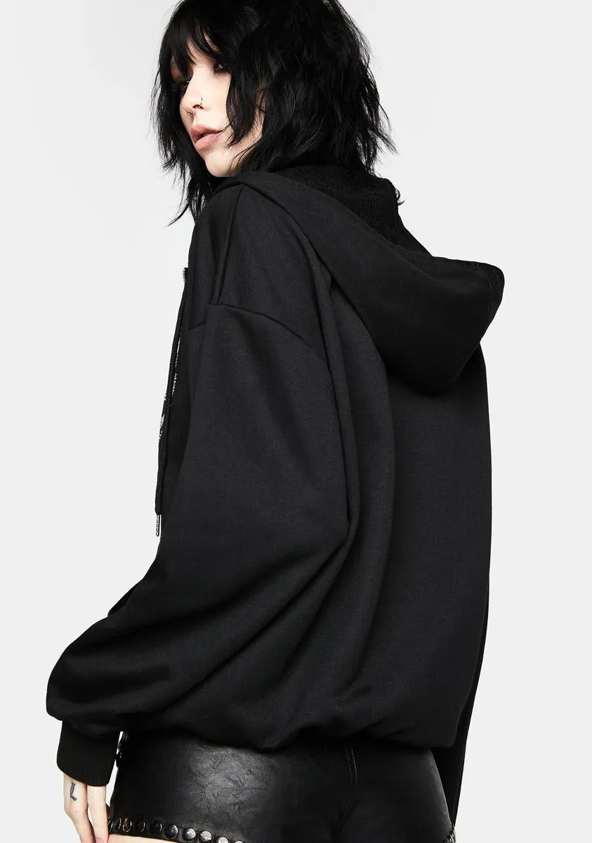 Dark Part Of Me Zip Up Hoodie sold by Dolls Kill product image thumbnail 4