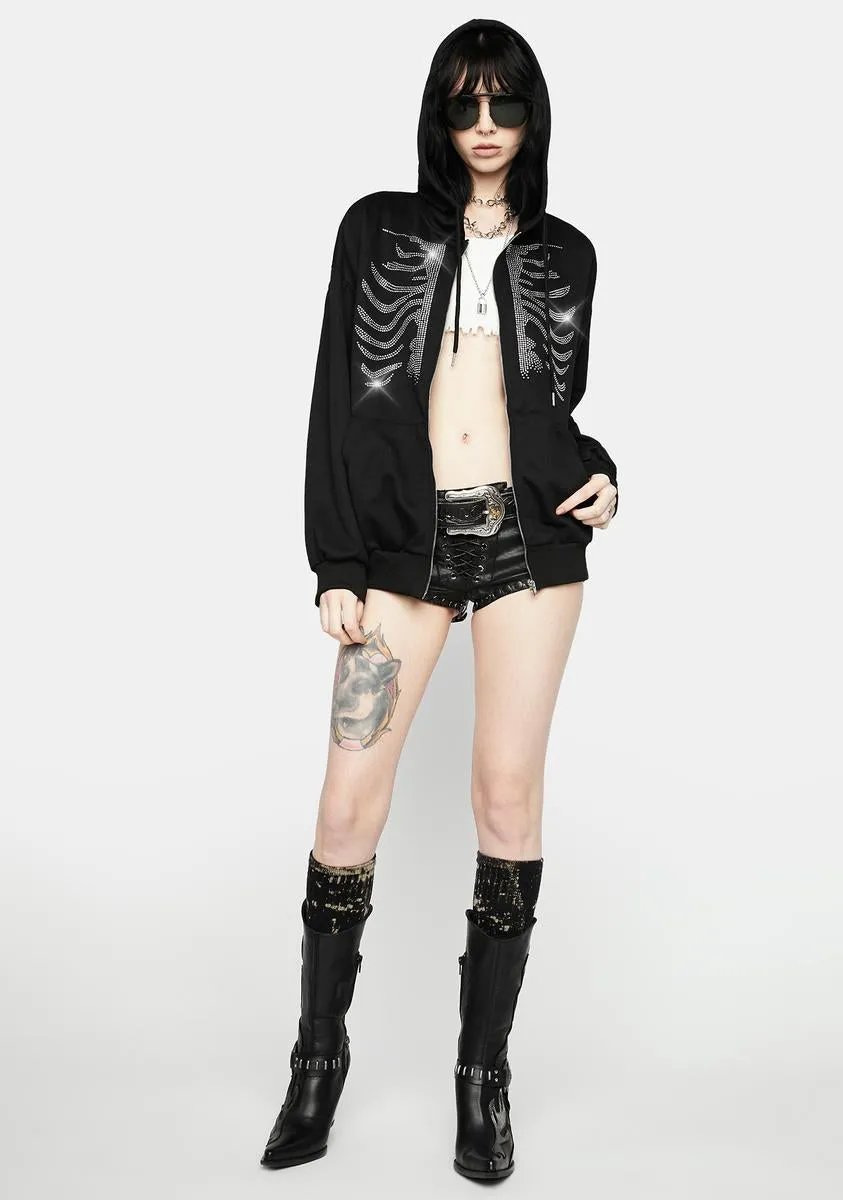 Dark Part Of Me Zip Up Hoodie sold by Dolls Kill product image thumbnail 3
