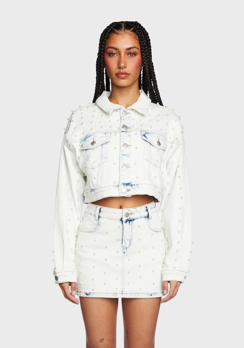 Vintage Dreams Denim Jacket sold by Dolls Kill