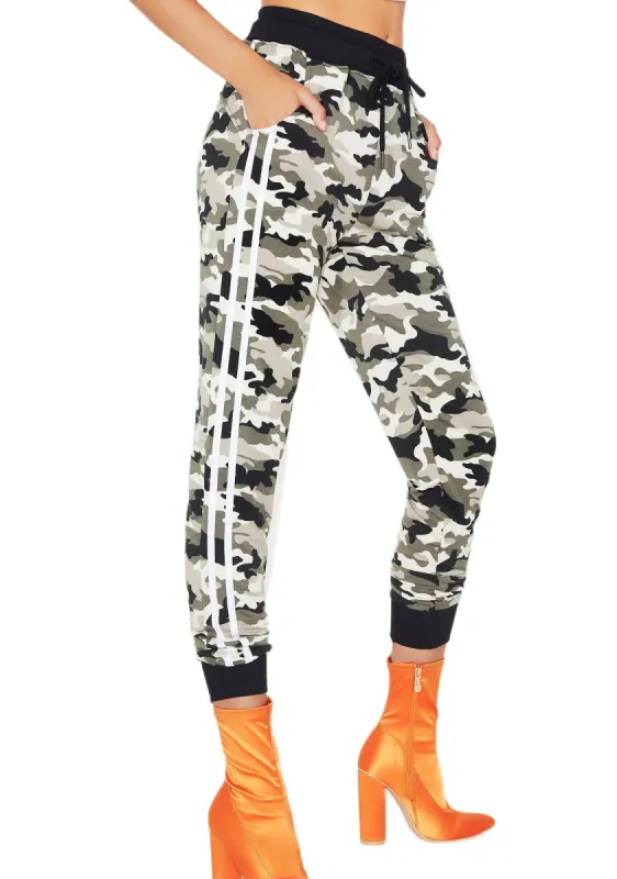 Hide Out Camo Sweatpants sold by Dolls Kill