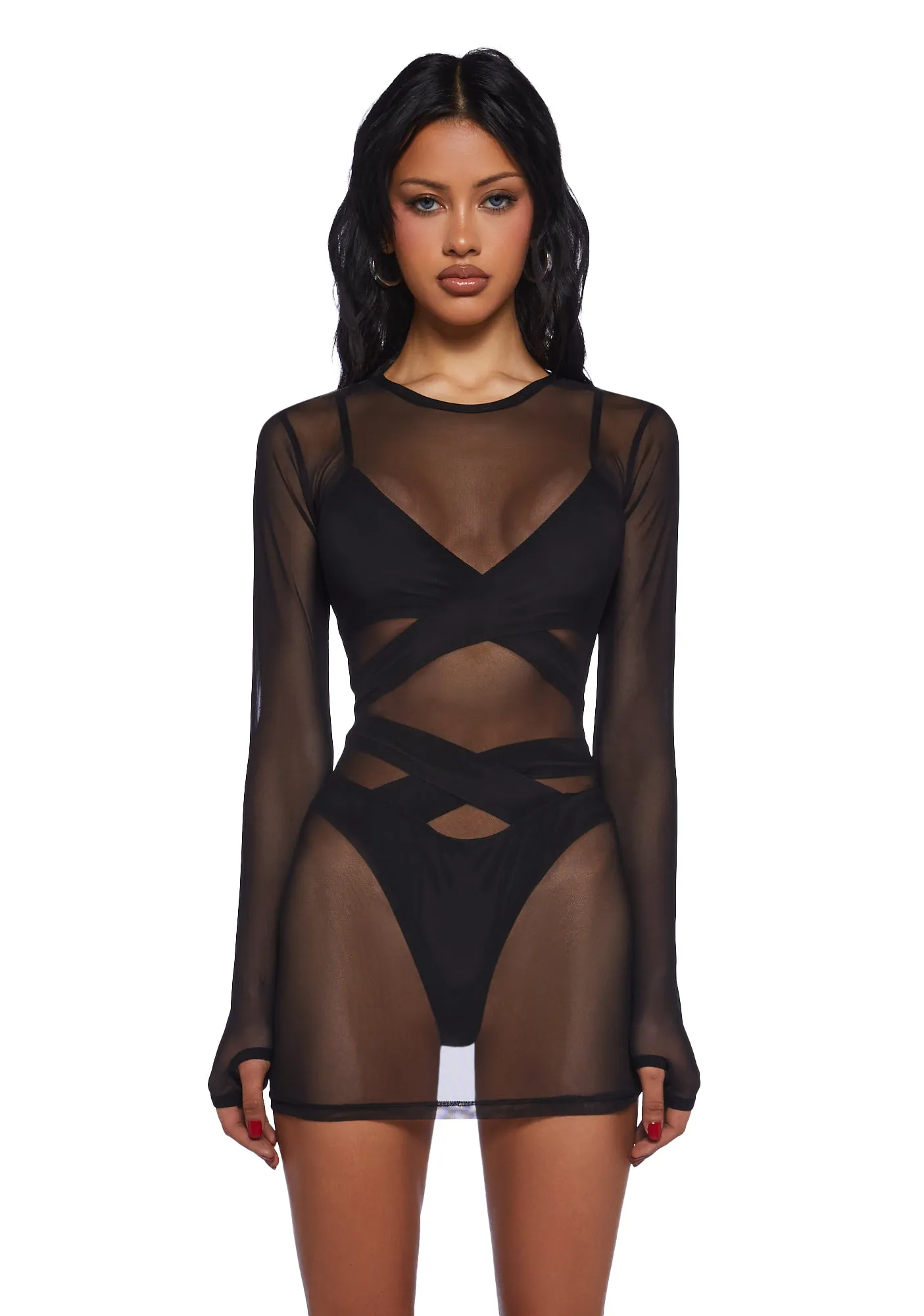 Envy Me Sheer Lingerie Set sold by Dolls Kill