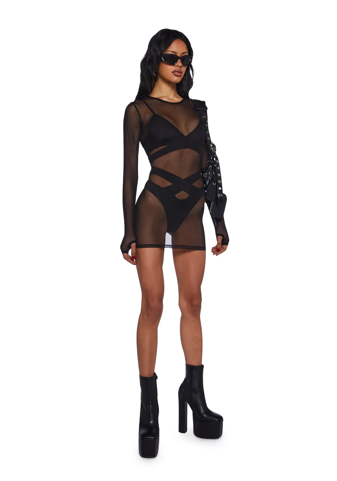 Envy Me Sheer Lingerie Set sold by Dolls Kill product image thumbnail 2