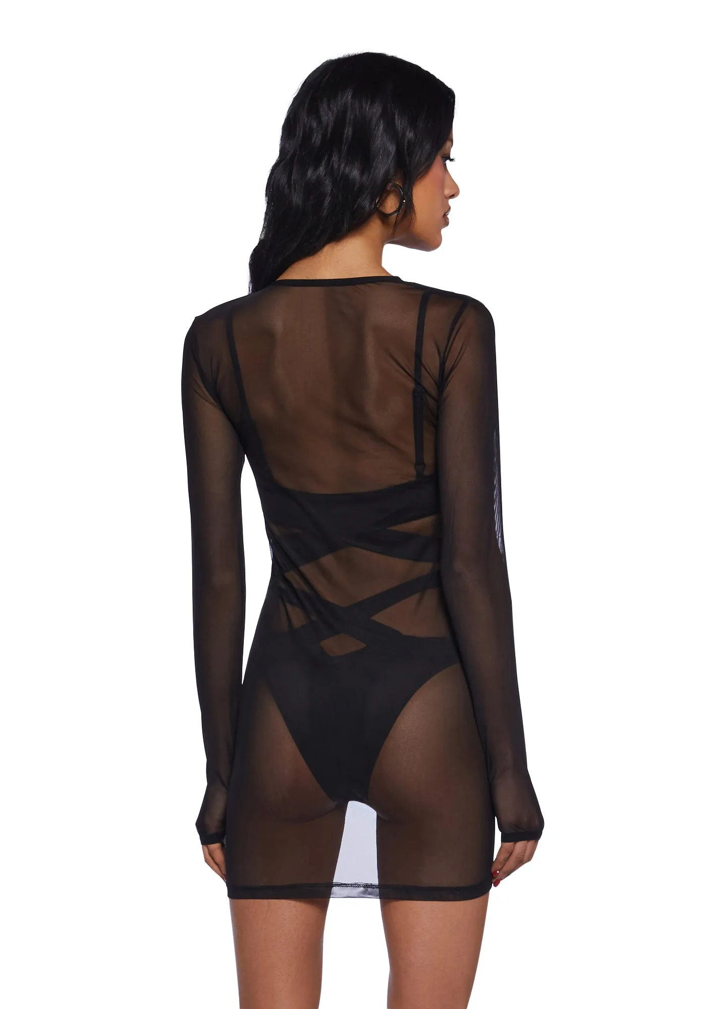 Envy Me Sheer Lingerie Set sold by Dolls Kill product image thumbnail 4