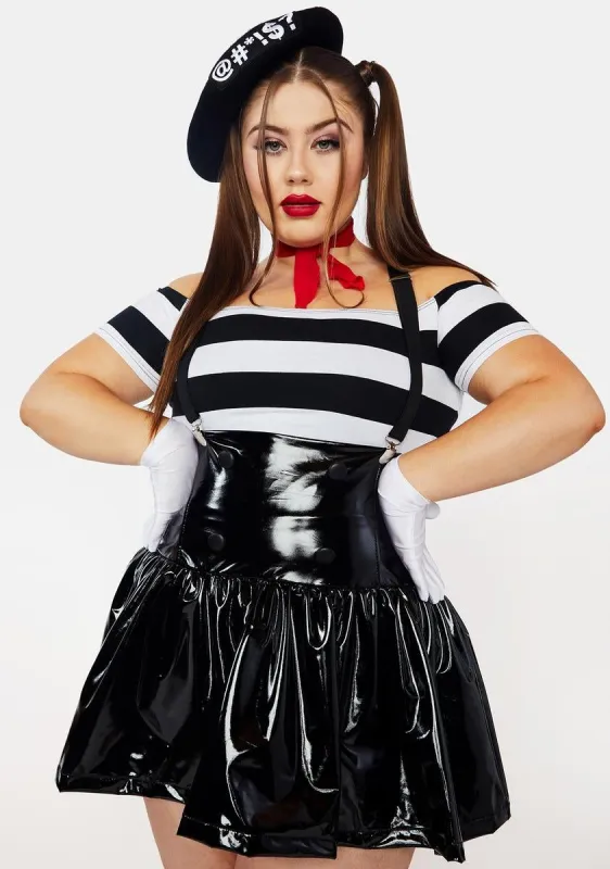 Plus Think Outside The Box Mime Costume sold by Dolls Kill