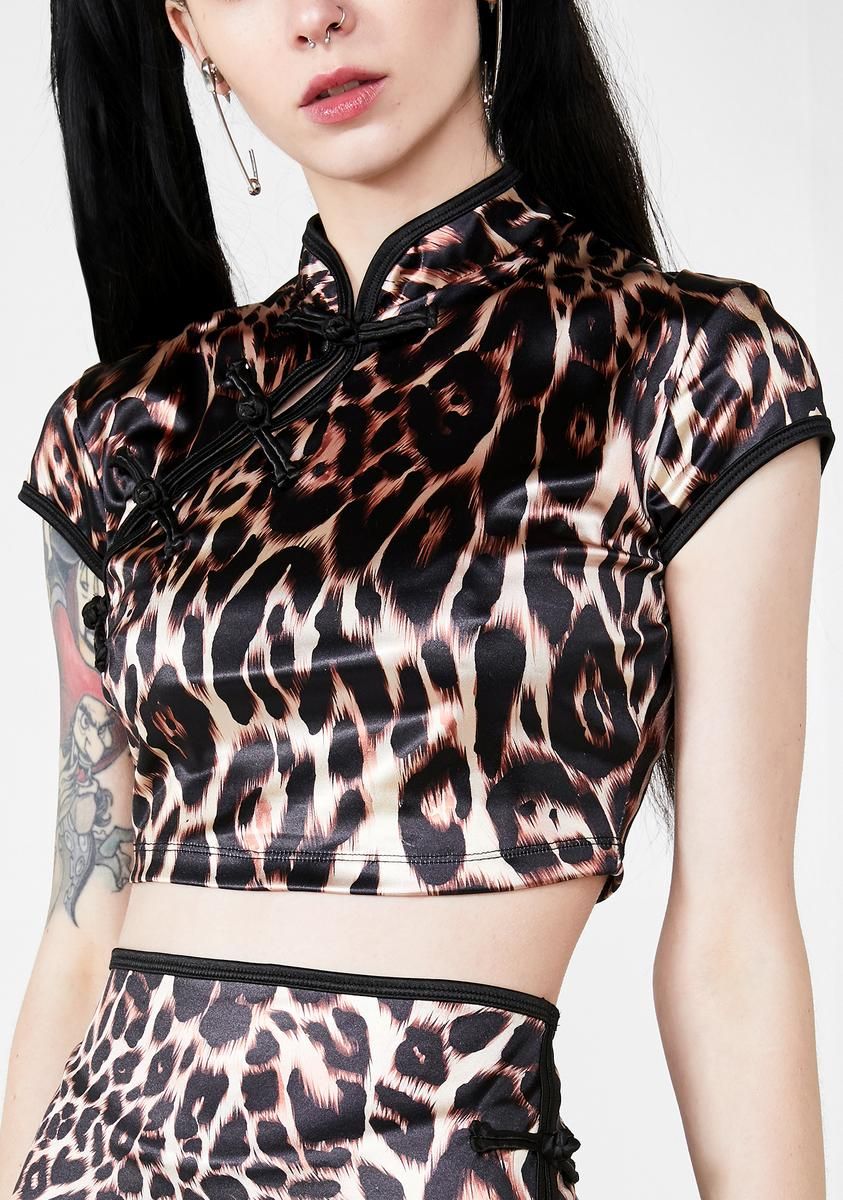 Jakina Leopard Top sold by Dolls Kill product image thumbnail 2