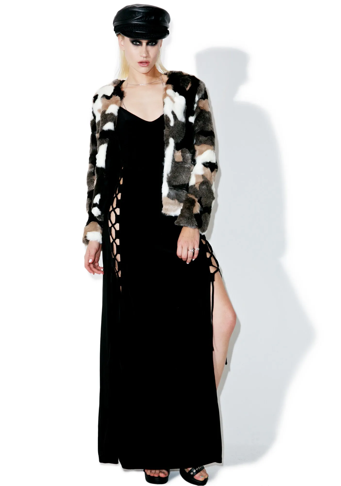 Side Eye Maxi Dress sold by Dolls Kill product image thumbnail 2
