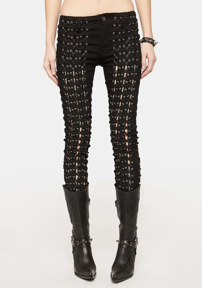 Medieval Lace-Up Pants sold by Dolls Kill