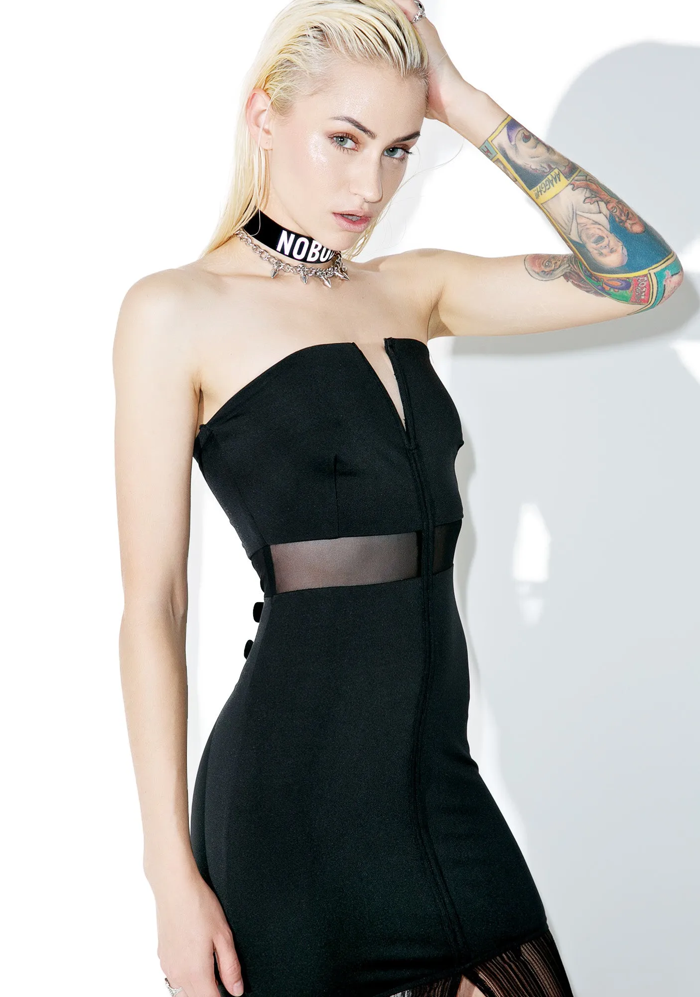 Wine 'N Roses Maxi Dress sold by Dolls Kill product image thumbnail 4