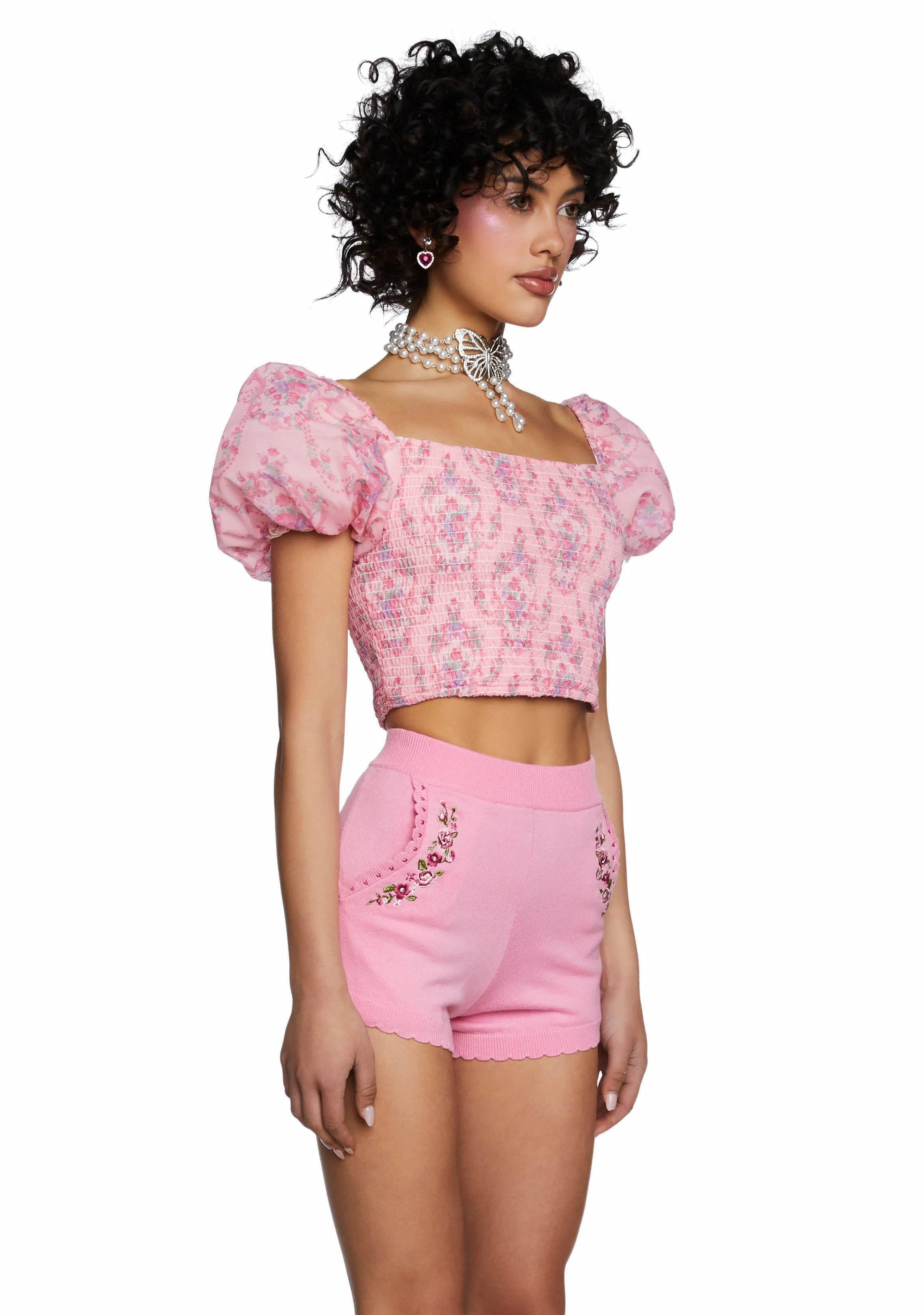Scandal Sheet Puff Sleeve Top sold by Dolls Kill product image thumbnail 4