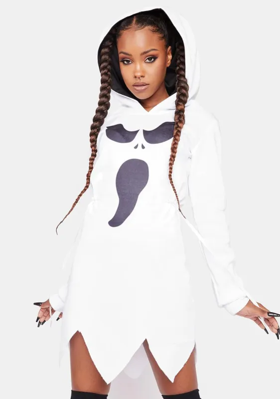 Paranormal Presence Hoodie Dress sold by Dolls Kill