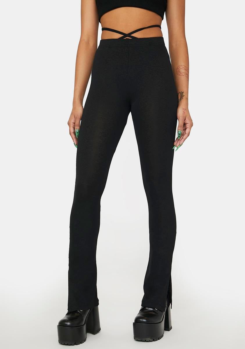 Mesh Strappy Flare Pants sold by Dolls Kill