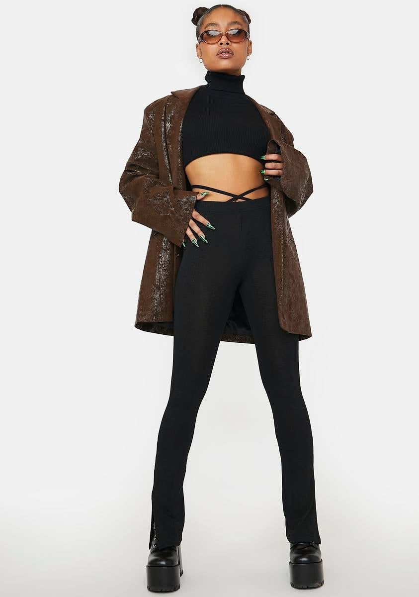 Mesh Strappy Flare Pants sold by Dolls Kill product image thumbnail 3