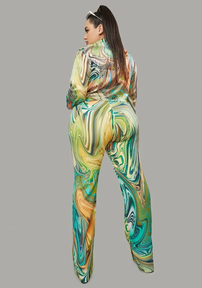 Plus Hypnotic Habits Kick Flare Pants sold by Dolls Kill product image thumbnail 4