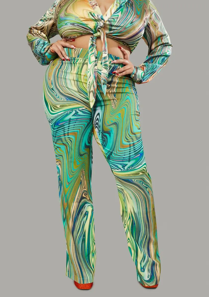 Plus Hypnotic Habits Kick Flare Pants sold by Dolls Kill