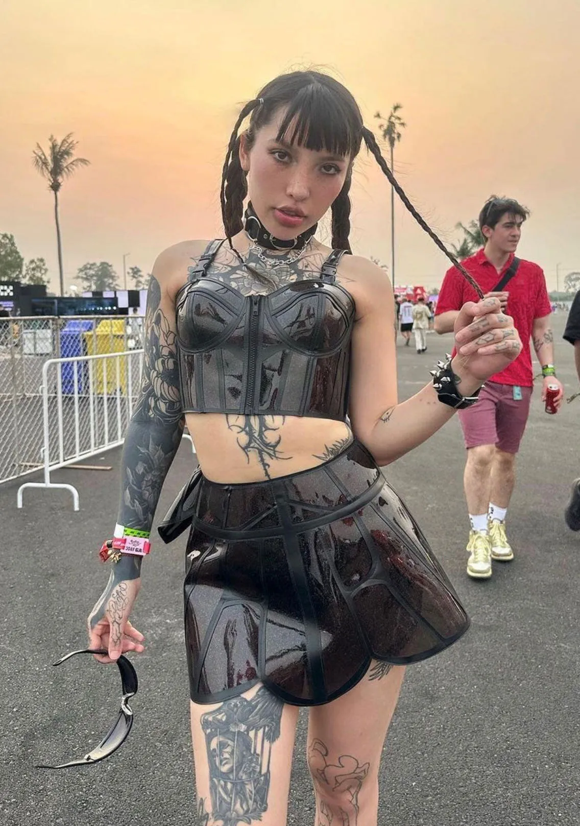 Dark Butterfly Supreme Glitter Bustier Top sold by Dolls Kill product image thumbnail 2