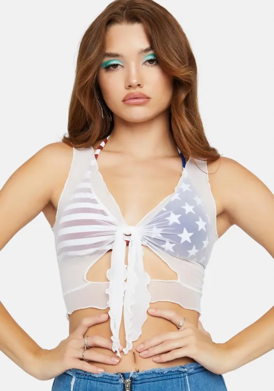 Bliss Feel So Grand Lettuce Trim Tank sold by Dolls Kill