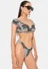 Brenda Patchwork Bikini Set sold by Dolls Kill