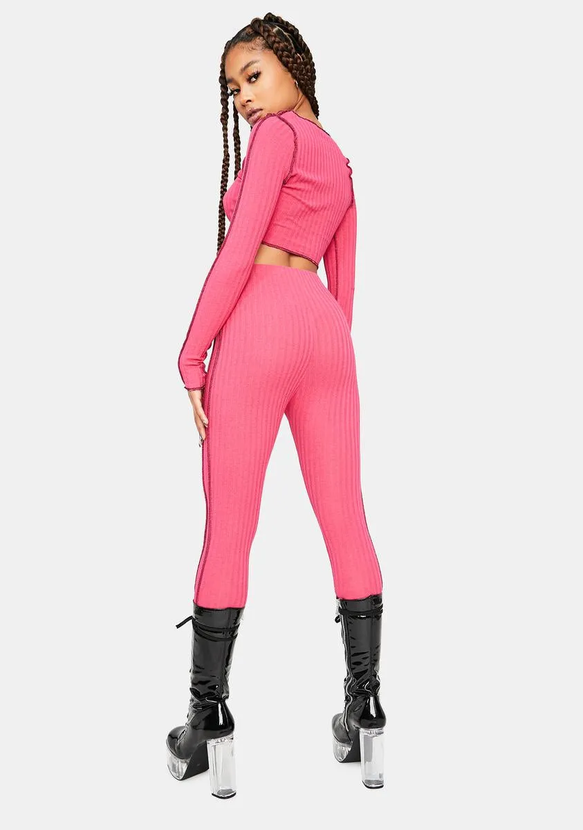 What Do I Know Contrast Stitch Pants Set sold by Dolls Kill product image thumbnail 4