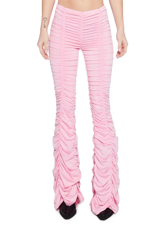 Lasso Babe Flare Pants - Pink sold by Dolls Kill