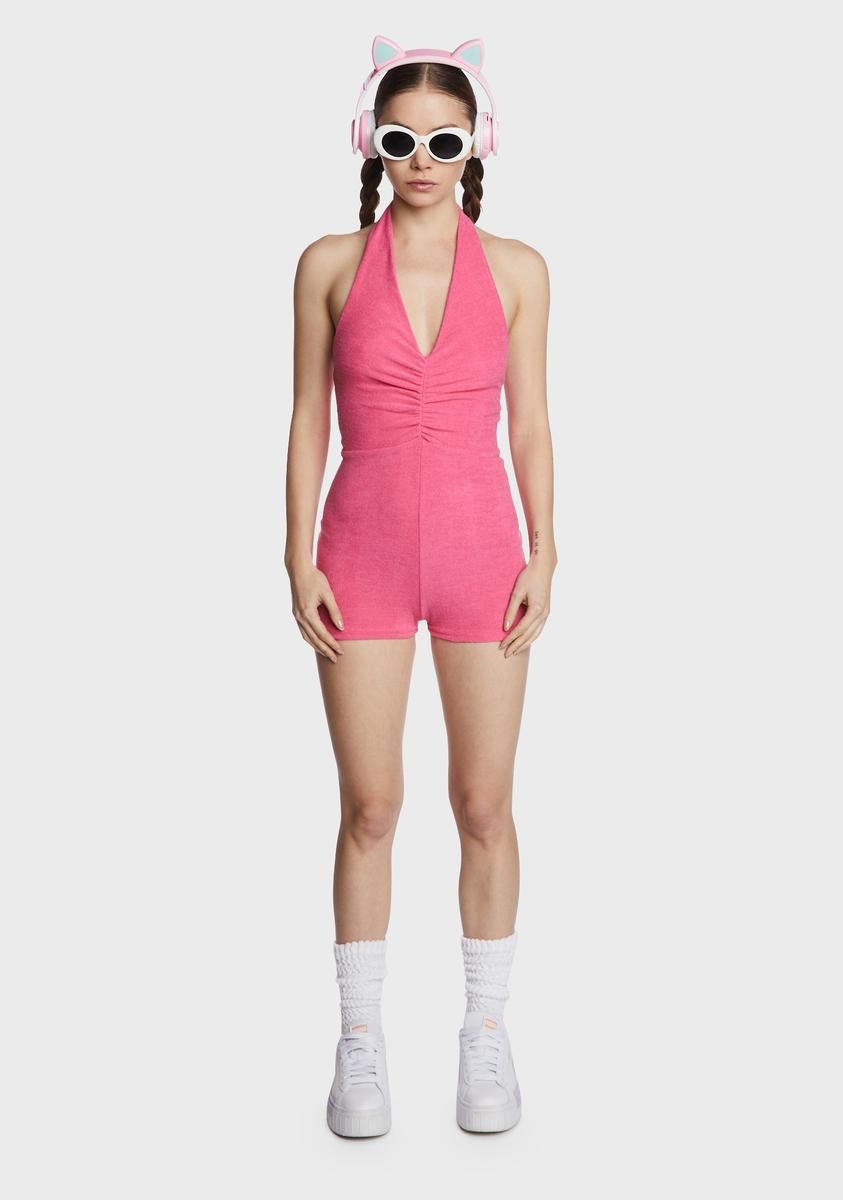Halter Velour Playsuit sold by Dolls Kill product image thumbnail 3