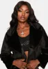 Ink Written In The Stars Faux Fur Jacket sold by Dolls Kill