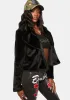 Ink Written In The Stars Faux Fur Jacket sold by Dolls Kill