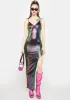 Just Like Magic Metallic Maxi Dress sold by Dolls Kill
