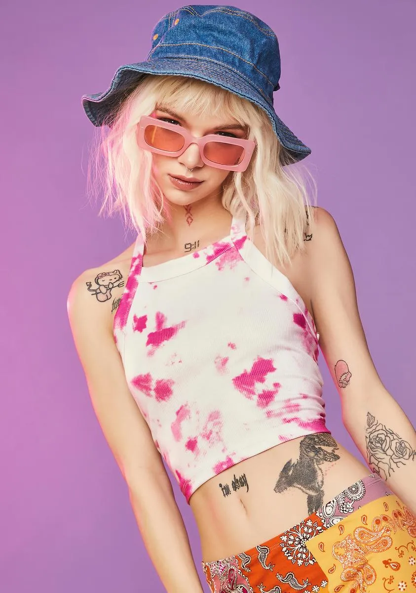Easy Breezy Tie Dye Crop Tank sold by Dolls Kill product image thumbnail 2