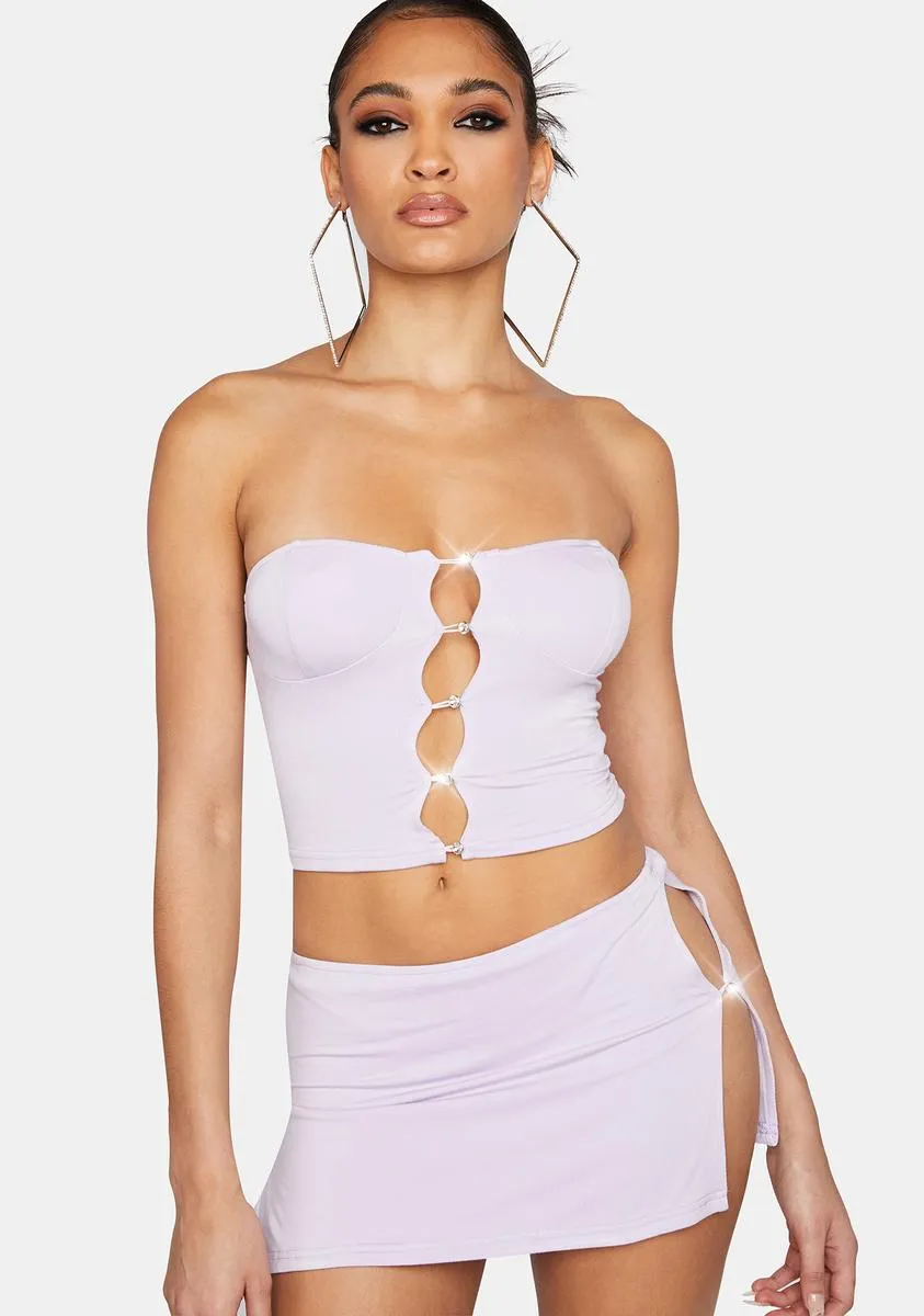 Gem You'll Keep A Secret Skirt Set sold by Dolls Kill