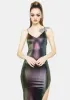 Just Like Magic Metallic Maxi Dress sold by Dolls Kill