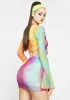 Flying Colors Mesh Skirt Set sold by Dolls Kill