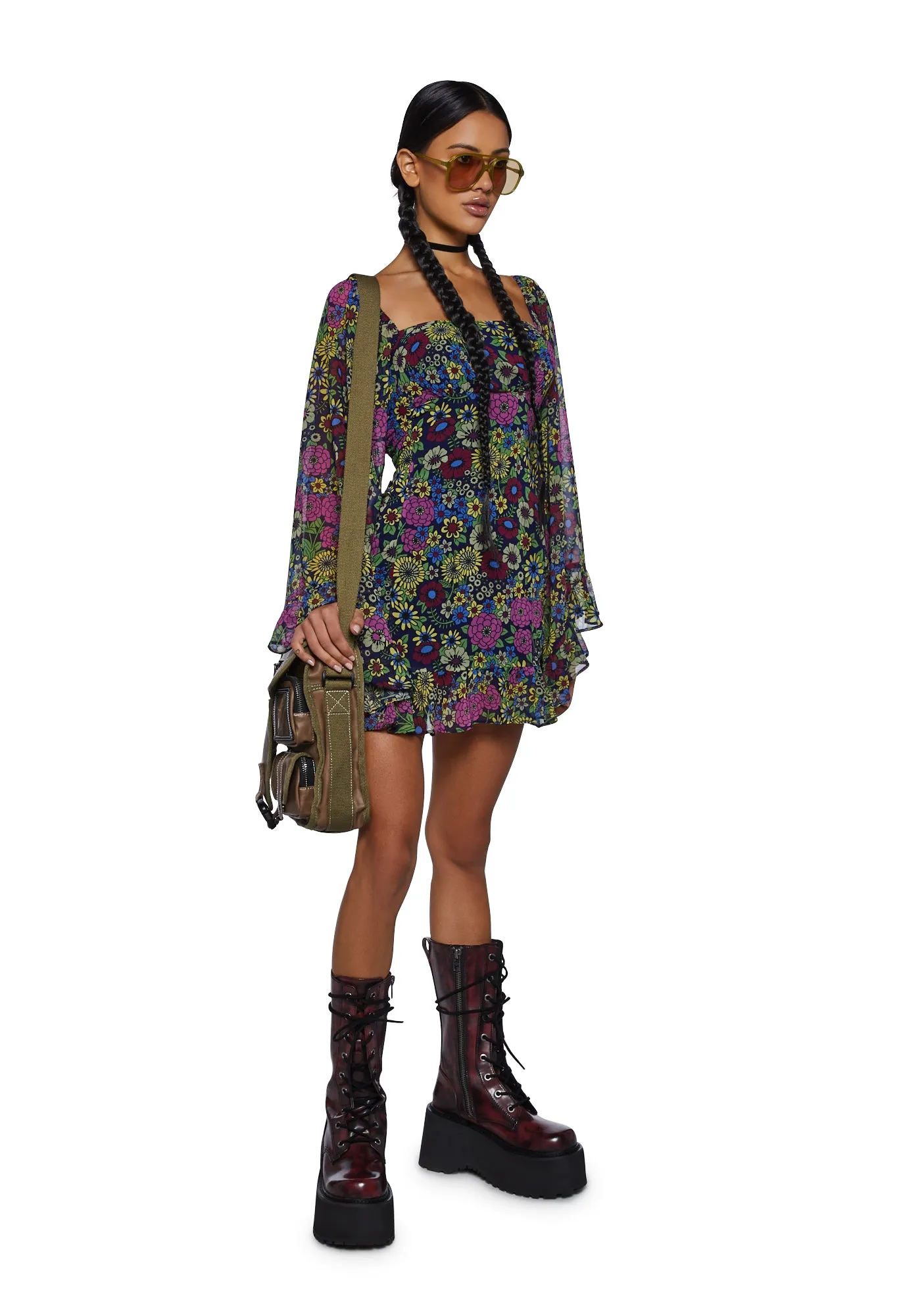 It's A Wild World Mini Dress - Floral sold by Dolls Kill product image thumbnail 2