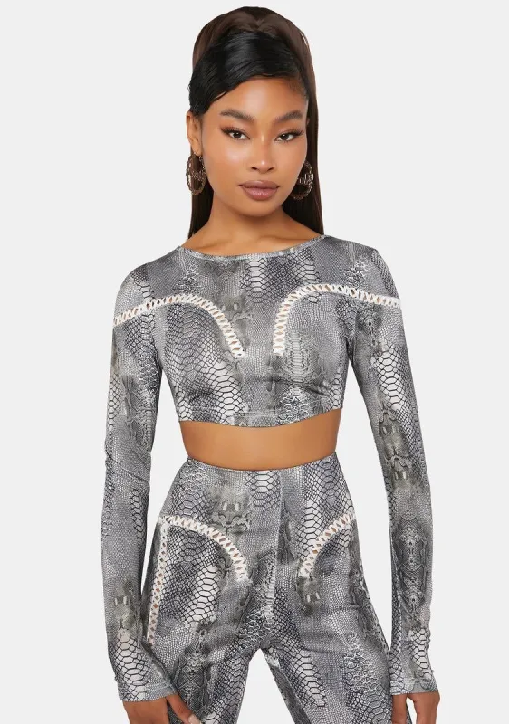 Sarff Crop Top sold by Dolls Kill