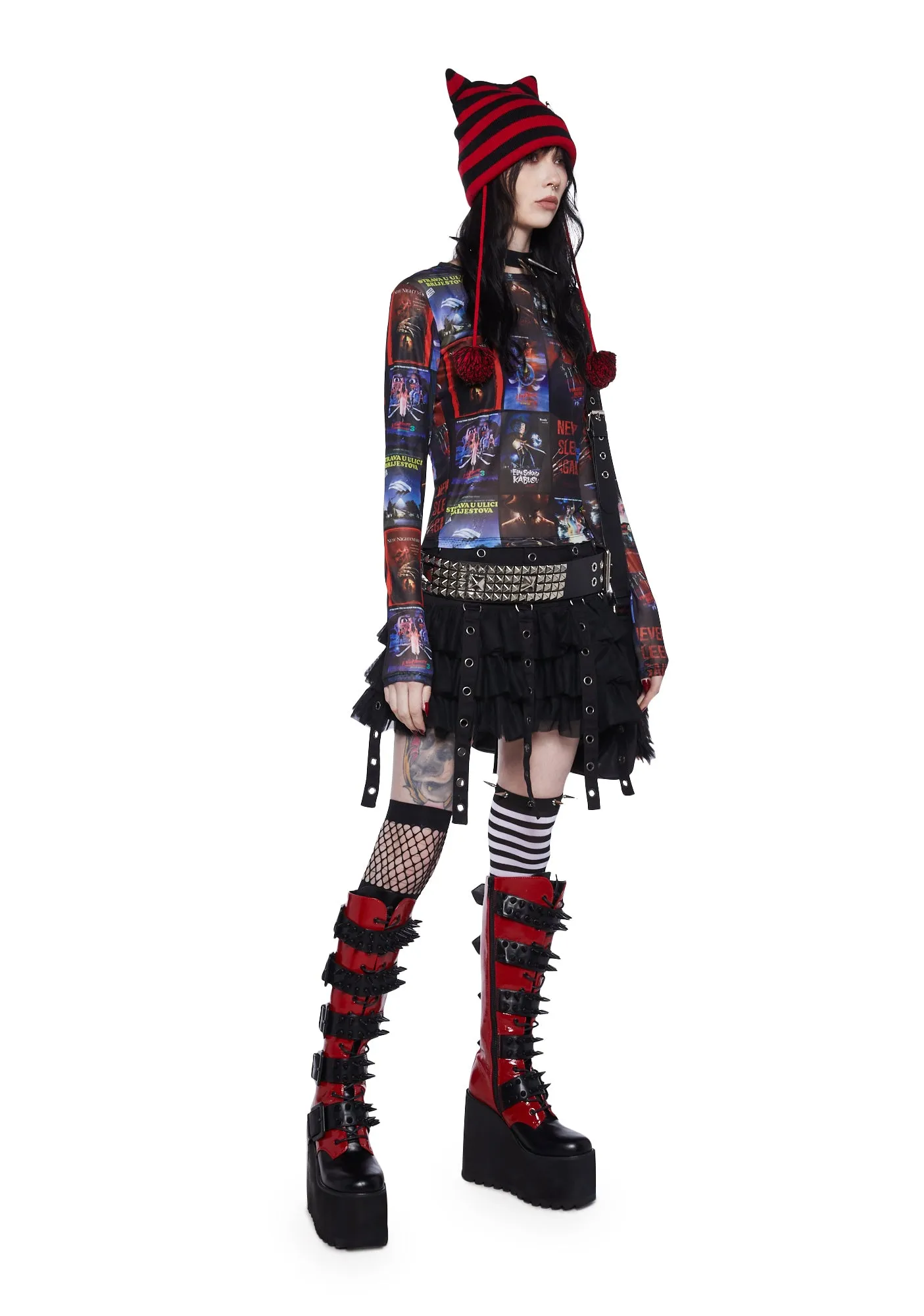 Never Sleeping Mesh Top sold by Dolls Kill product image thumbnail 2