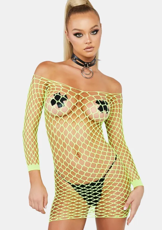 Freaky Deaky Fishnet Dress sold by Dolls Kill