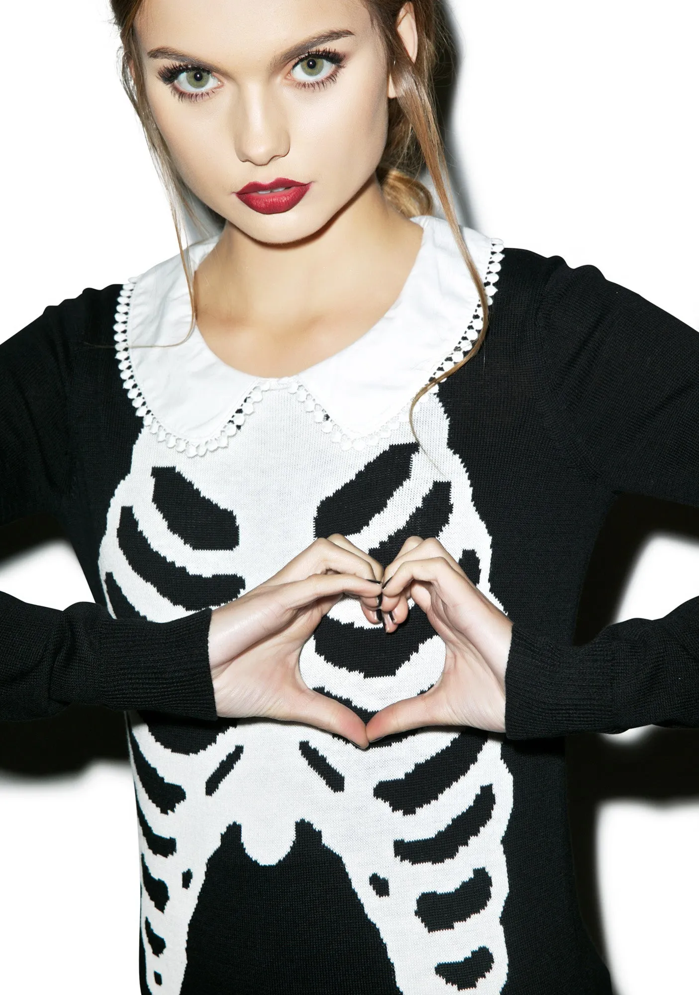 Wishbone Girly Sweater sold by Dolls Kill product image thumbnail 4