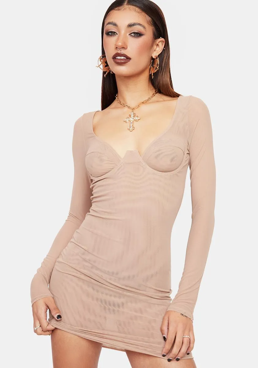 Bare Not Fade Away Bodycon Dress sold by Dolls Kill