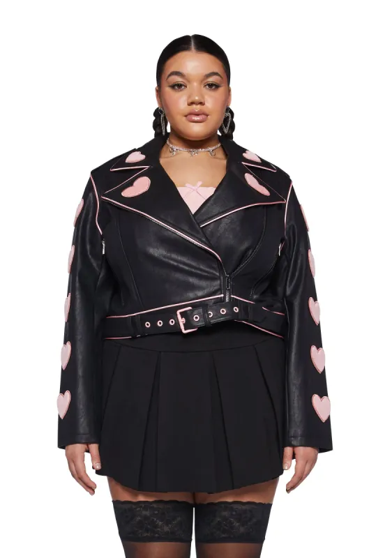 Plus Passionate Pulse Moto Jacket sold by Dolls Kill