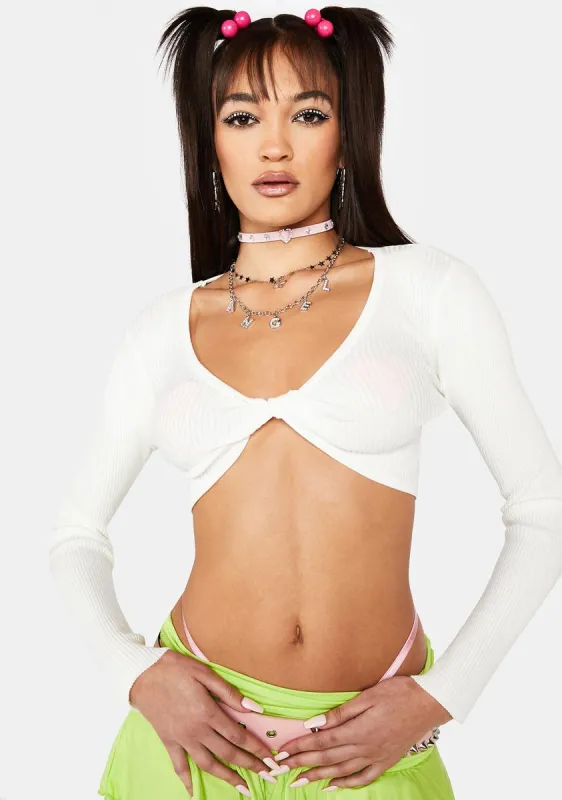 Acting Coy Crop Top sold by Dolls Kill