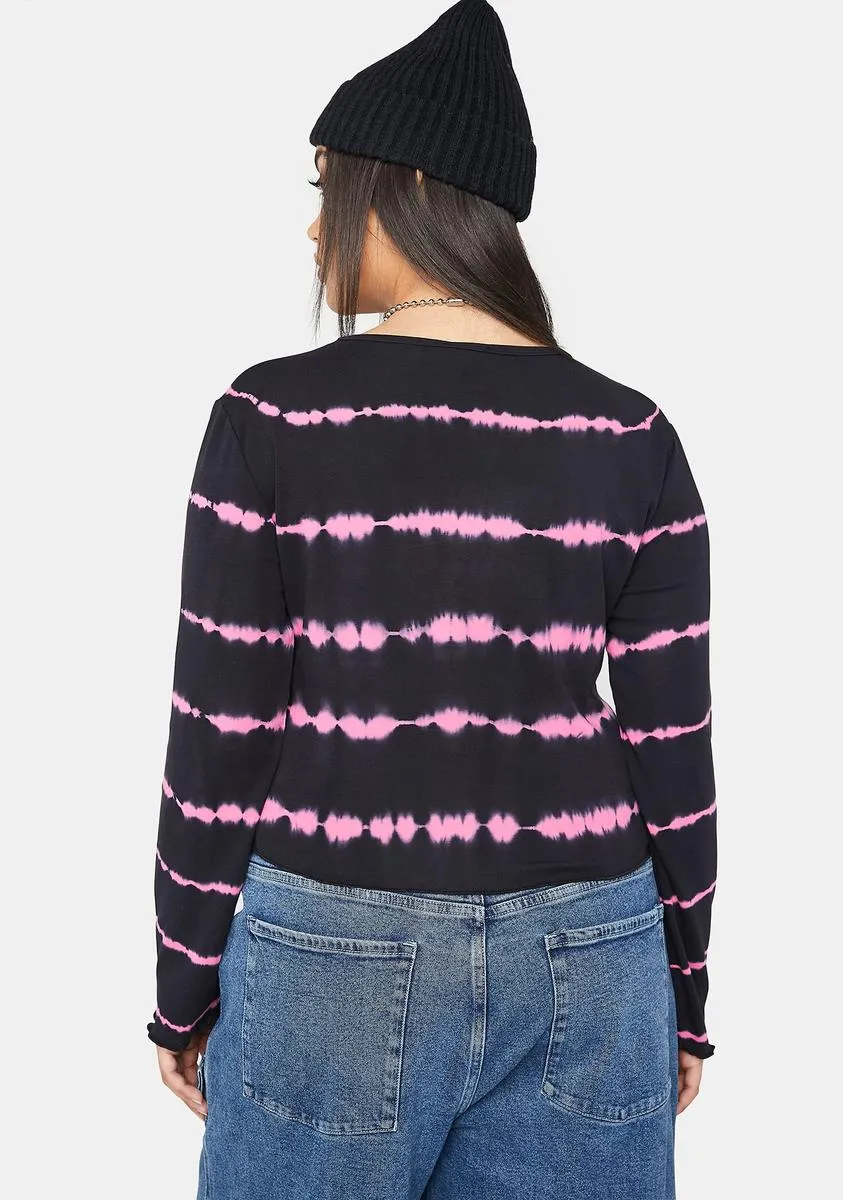 Plus Talk Is Cheap Tie Dye Tee sold by Dolls Kill product image thumbnail 4