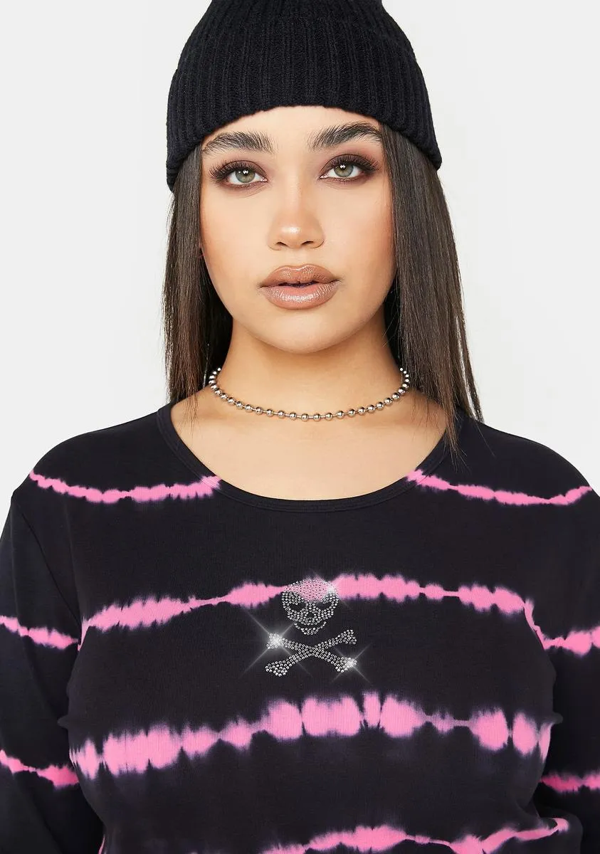 Plus Talk Is Cheap Tie Dye Tee sold by Dolls Kill