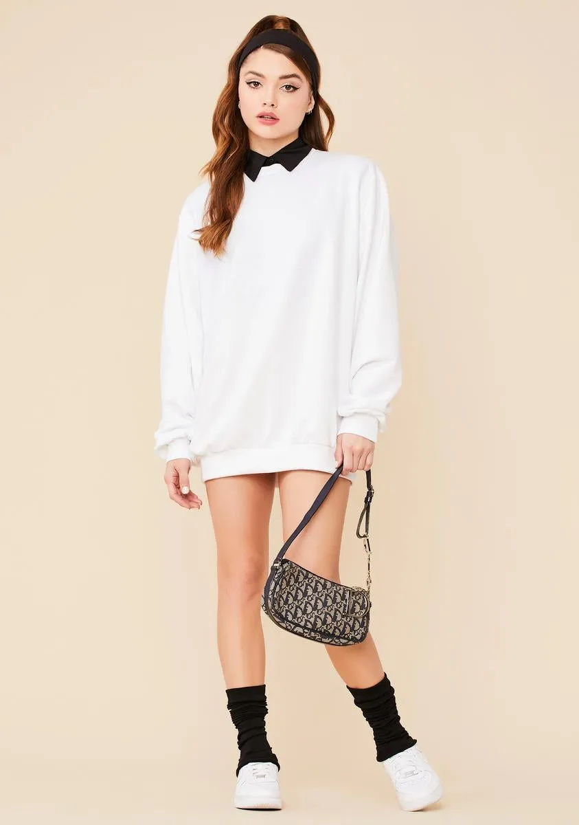 Easy Going Mini Sweatshirt Dress sold by Dolls Kill product image thumbnail 3