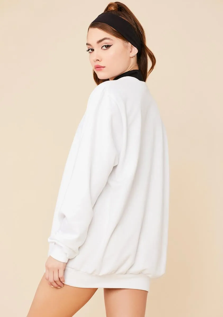 Easy Going Mini Sweatshirt Dress sold by Dolls Kill product image thumbnail 4