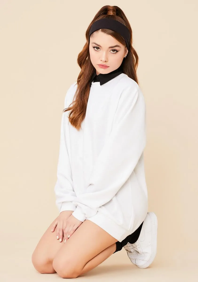 Easy Going Mini Sweatshirt Dress sold by Dolls Kill product image thumbnail 2