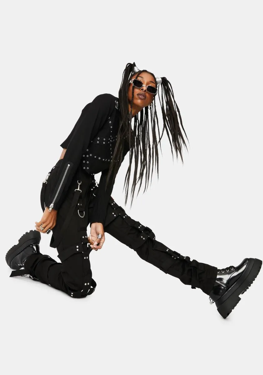 Black Harness Pants sold by Dolls Kill product image thumbnail 2