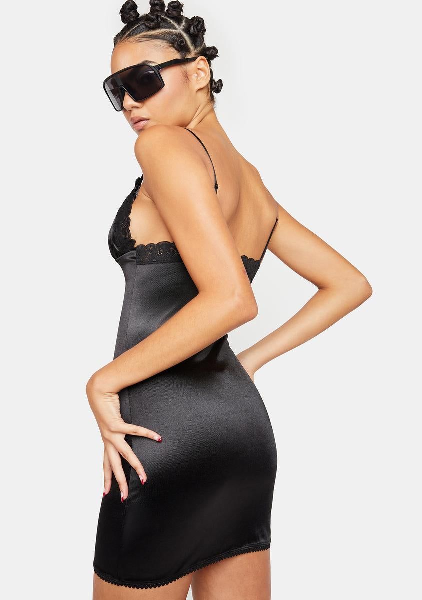 Underground Nights Satin Mini Dress sold by Dolls Kill product image thumbnail 4