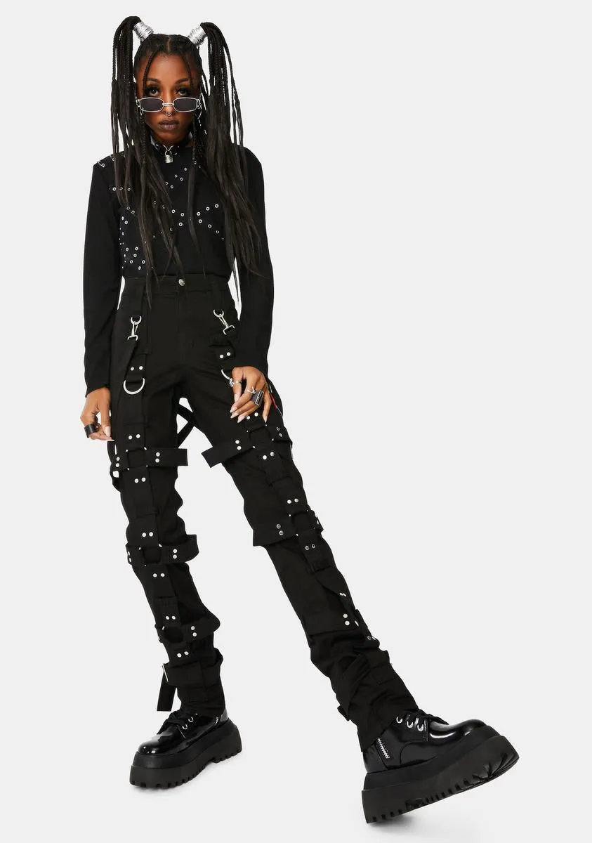 Black Harness Pants sold by Dolls Kill product image thumbnail 3