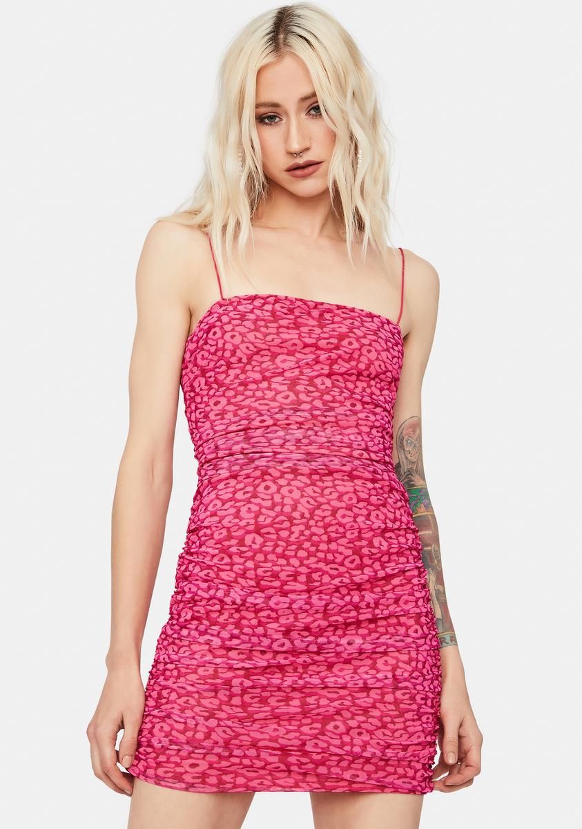 Sweet Party Animal Ruched Mini Dress sold by Dolls Kill