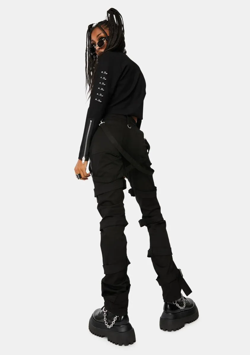 Black Harness Pants sold by Dolls Kill product image thumbnail 4