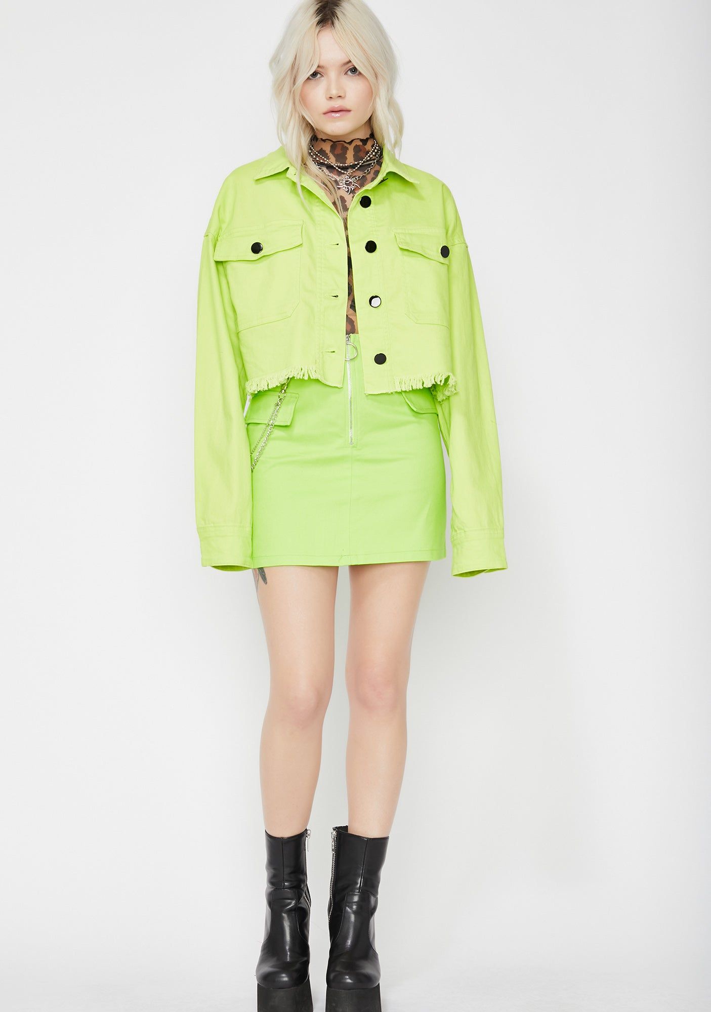 Electric Privileged Princess Crop Jacket sold by Dolls Kill product image thumbnail 3